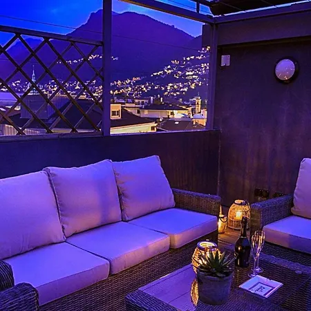 아파트 Luxury Nassa Penthouse With Private Terrace In 루가노